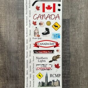 💞 New Canada Travel Scrapbook Stickers